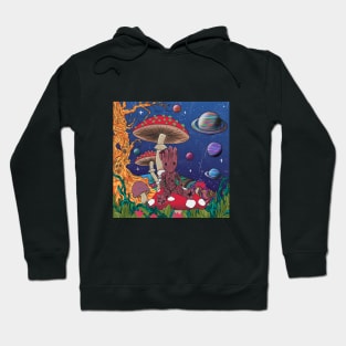 GROOT psychedelic fantasy art Hoodie